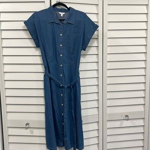 Used once, thin denim dress